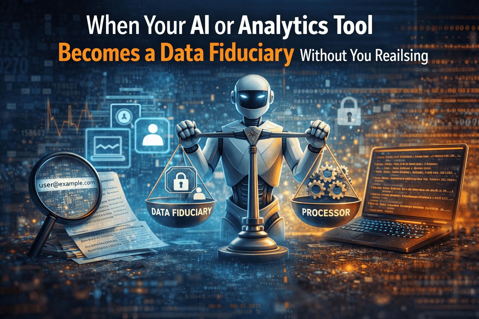 AI analytics DPDP risk showing tools acting as data fiduciaries by processing personal data beyond defined control